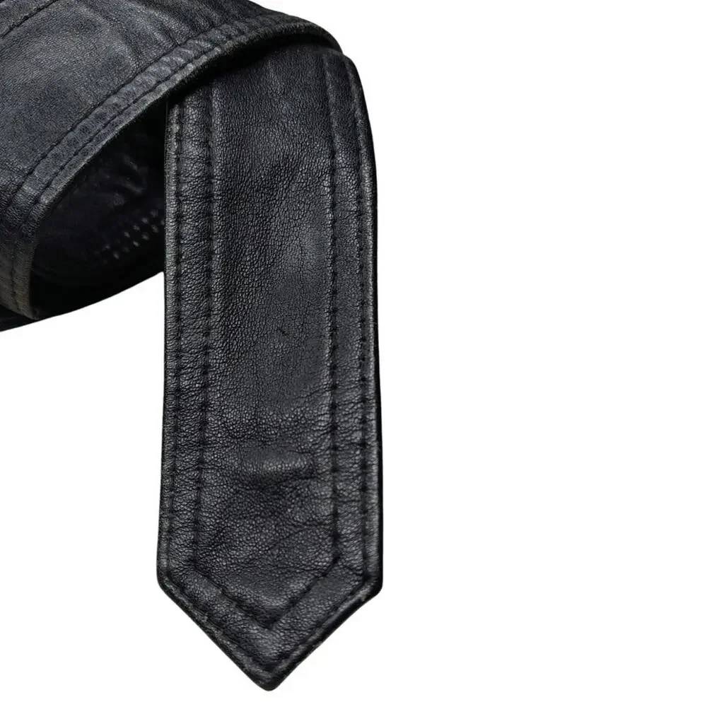 1970s Leather Pull-through Belt Buckle 2 Innch Width 44 Inch Length Gently Used
